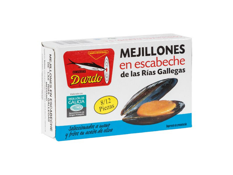 MEJILLONES EN ESCABECHE FRITOS EN ACEITE DE OLIVA